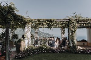Wedding ceremony at Palazzo Confalone, Ravello, Amalfi Coast, Italy
