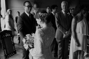 Hampton Court House english country garden wedding with Caribbean and Japanese cultural elements, sake barrel smash, palm trees, steel drum band